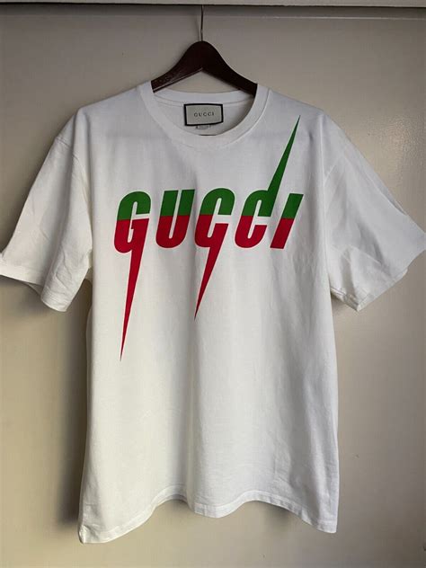 gucci t shirt red and green|gucci shirt red and green.